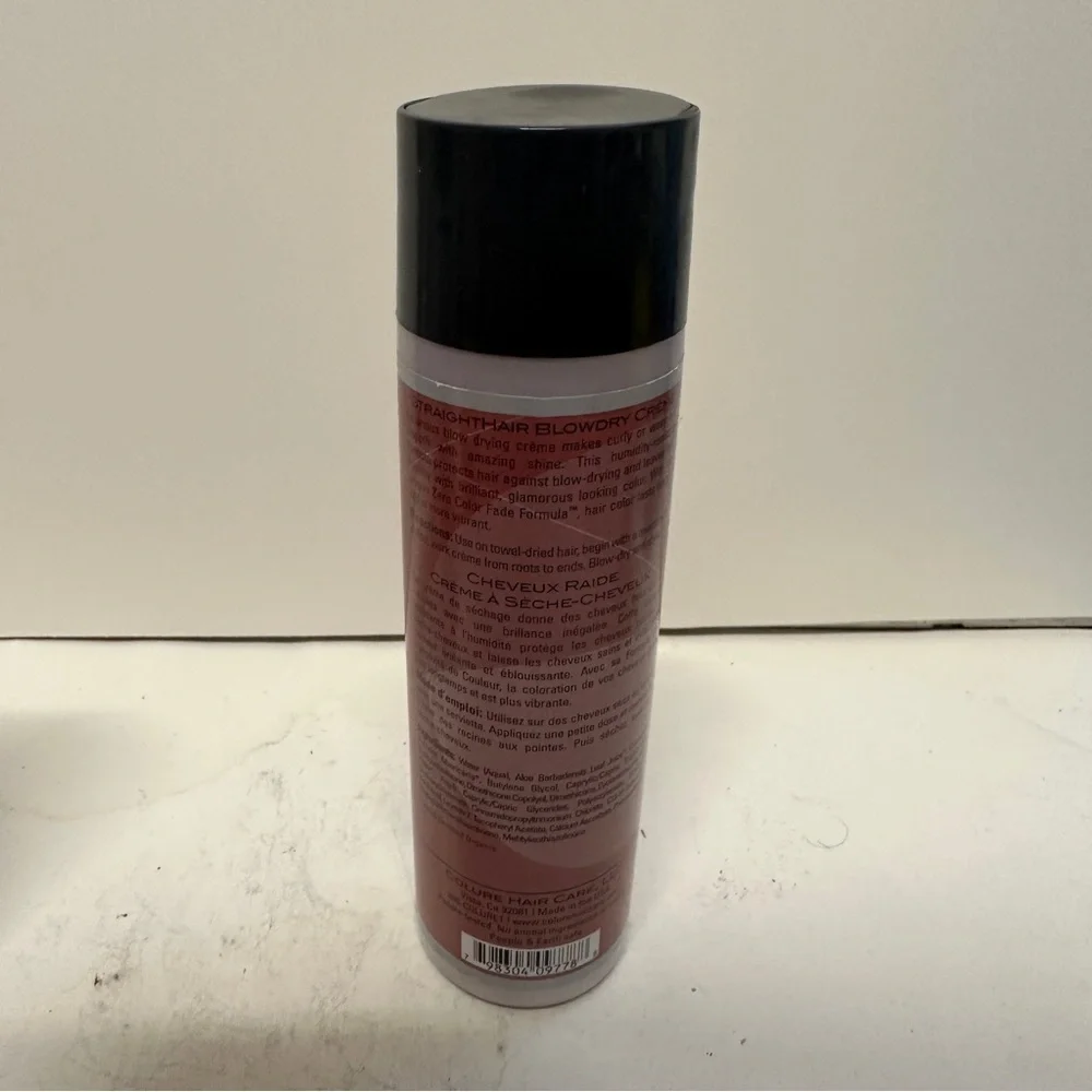 Colure Straight Hair Blow Dry Creme 7.5 OZ